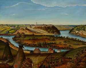 Vista di Fort Snelling, c.1850
